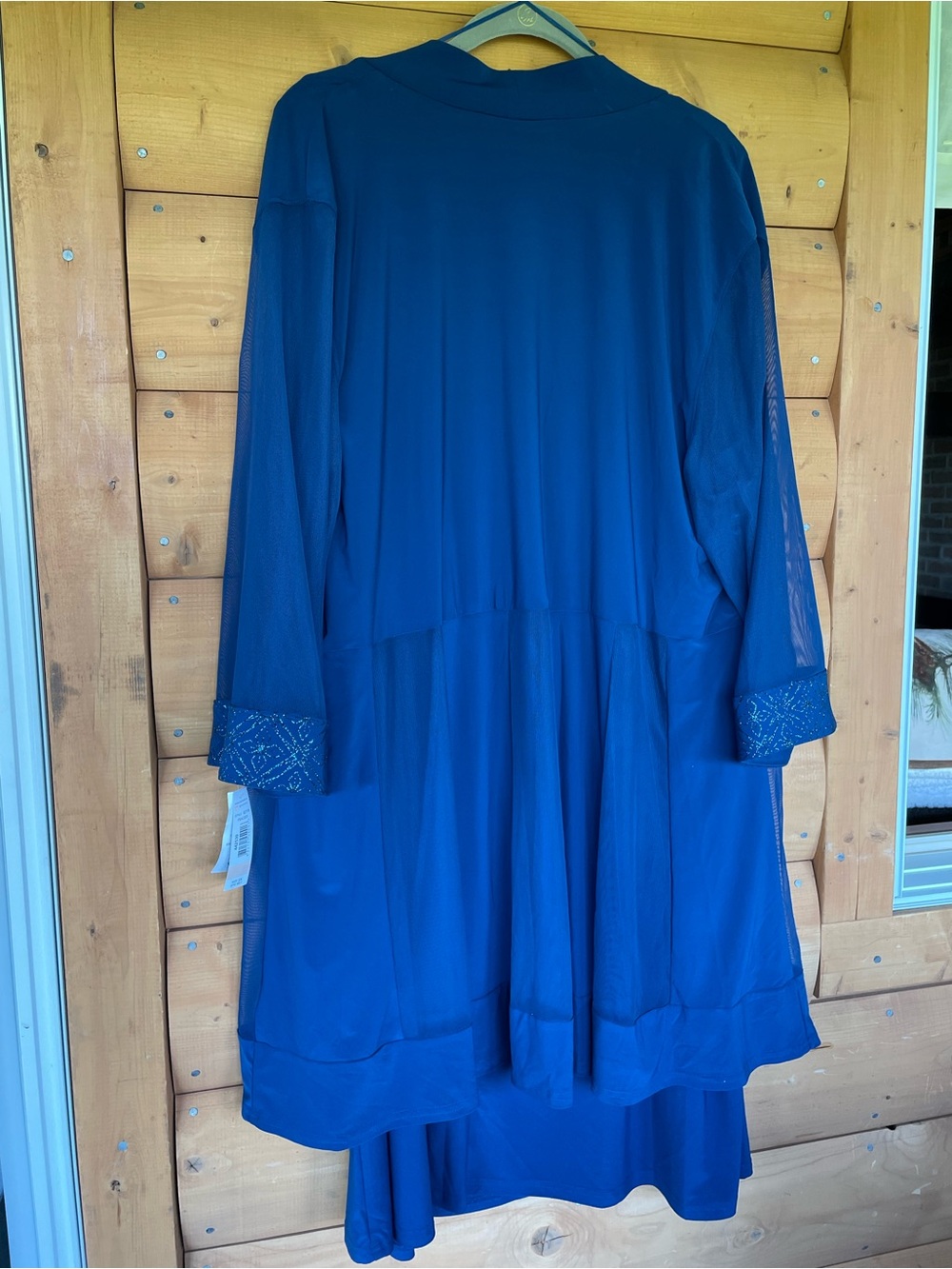 R&M Richards Blue 2 Piece Special Occasion Dress with Detailed Neckline 2X NWT - Picture 6 of 12